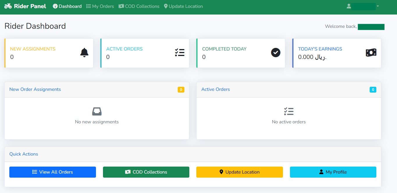 Rider Management Dashboard Preview